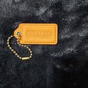 Coach 2.5" Tan and White Hangtag.